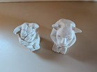 Pair Of 2 Plaster Gargoyle Sitting Statues