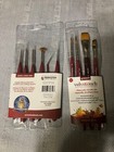  2 princeton Velvetouch Series 3950 Paint Brushes 2 Sets 10 Brushes Total
