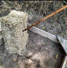 Custom Handmade Carbon Steel Viking Hunting Survival Spear With Leather Sheath