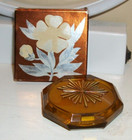 Vintage Lot Of 3 Avon Timeless Products Including A Solid Perfume Compact - Nos