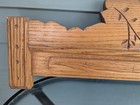 Antique Hand Carved Chestnut Pediment Reclaimed And Refinished 30 3 4  X 10 