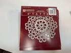 Lot Of 5 100  Cotton 4    Hand Crocheted Tatted Lace Doily New Old Stock Beige Vtg