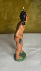 1930   s Barclay Lead Indian Brave Figurine W  Rifle   717 Made In Usa          3 25   h