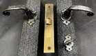 Sargent Gothic Forged Tudor Revival Door Handle   Lever And Back Plate  1 Of 6