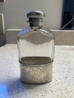 Art Deco Sterling Silver   Glass Hip Flask By Mappin   Webb  London 1923