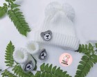 100  Handmade Baby Hat   Shoes New Born 0-3 Knitting Soft Comfort Free Shipping