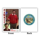 Ron Swanson Basketball Trading Card Replica Parks And Recreation Tv Show Pawnee