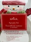 Hallmark Snowman Cheese Plate   Spreader Set New