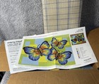 Mary Maxim Latch Hook Rug Kit 40  X 30    Original Box  19329 Butterfly Trio Read