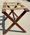 Vintage Wooden Folding Luggage Suitcase Rack Stand 19 h X 16 w X 22 l