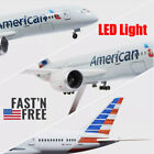 18    1 130 Scale Model Jet Airplane American Boeing 787 Model Plane W  Led Light