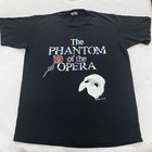 Vtg 80s The Phantom Of The Opera Broadway Musical T-shirt Medium large Soft Thin