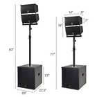 Proreck Club 6000 15   Subwoofer 6000w Dj Pa Speaker Wedding