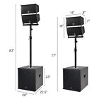 Proreck Club 6000 15   Subwoofer 6000w Dj Powered Pa Party Speaker