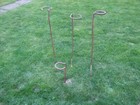 Antique Iron Coconut Shy Stands 1900 s 4 Off