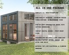 20x36 Ft Modern Tiny House Plans   Prefab Cabin   Full Wood Kit   3d Model   Cad