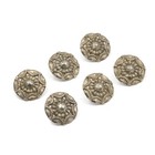 6 Silver Buttons Costume Buttons Antique Silver Buttons 16 5 Mm