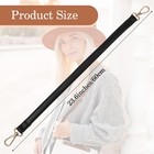 Leather Purse Strap Replacement 23 6  Black Leather Crossbody Strap With Swiv   