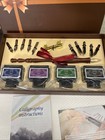 Asxma Wooden Calligraphy Set  Ink  Pen  Tips  Instructions New In Box