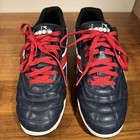Diadora Capitano Id Indoor Soccer Turf Shoes Men   s 11 5 Red white blue Nice 