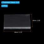 Acrylic Stamp Block  2 Pack Clear Block Mounting Blocks Set Rectangle