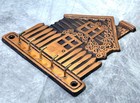 Vtg 1995 Odi Copper Plated Cast Iron House Key Holder Wall Rack 5 Hook Cottage