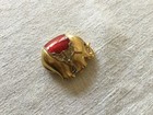 Estee Lauder Elephant Compact Solid Beautiful Perfume Red Eye Golden  Vintage