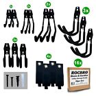 12pk Heavy Duty Utility Hooks For Garage Storage   4 Extension Cord Straps