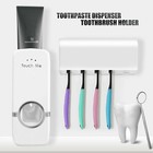Toothpaste Dispenser   5 Toothbrush Holder Automatic Wall Mount Stand Bathroom