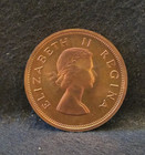1954 South Africa  union  Penny  Elizabeth Ii  Rb Proof  Mint  3 150 km-46  sa9 