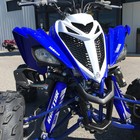 Blue White Yamaha Shock Covers Yamaha Raptor Yfm 700 R  limited Edition   set 3 