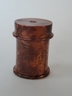 Vintage Small Turned Burl Type Wood Lidded Canister Box 2   1 5 