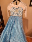 Girl s Elsa Costume Dress - White Sleeves