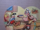Original 1939 Walt Disney Mechanical Pinocchio Valentines Day Card With Geppetto