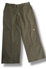 Dickies Mens 85283 Loose Fit Olive Double Knee Multi Pocket Work Pants 38 X 32