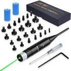 Red green Laser Bore Sighter  12pcs Numbered Adapters For  17  78 Caliber   12ga