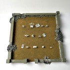 Painted Destroyed Walled Cemetery For Model Ho  Military 7x7    Signed By Modeler