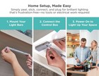 Black decker Led Under Cabinet Lighting Kit  Motion Sensor  Dimmable  Linkabl   