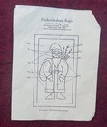 Primitive Rug Hooking Pattern On Monks Cloth    st  Nick    12 By 20    1999