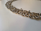 Rare Vintage 800 Silver Filigree Belt Florence Italy - Bird   Flower Pattern 185g