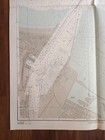 Original Antique Map Nautical Chart   Mediterranean Sea Egypt Port Said Arab  