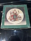 Woodland Santa Christmas Dessert Plate Potpourri Press Winter Wildlife 7 5    Dia