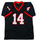 Gunner Stockton Autographed Georgia Custom Black Jersey Signature Only Beckett