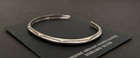 Navajo Sterling Silver Stamped Carinated Bracelet - Elaine Tahe