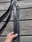Black English Stirrup Leathers Dressage 