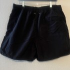 Vtg Ralph Lauren Polo Swim Trunks Bathing Suit Size L Black Purple   3 Pockets  