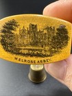 Vintage Mauchline Ware Wood Souvenir Sewing Thimble Melrose Abbey     