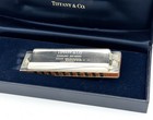 Tiffany   Co  Sterling Silver 925 Sides Harmonica In Original Box