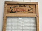 Vintage National Washboard Company No  865  the Glass King  Top Notch Washboard