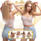 Thick One Piece Clip In Real Remy Human Hair Extensions 3 4full Head Black Brown